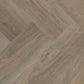 PVC visgraat vloer in eiken naturel, lijmvariant gelegd in licht interieur