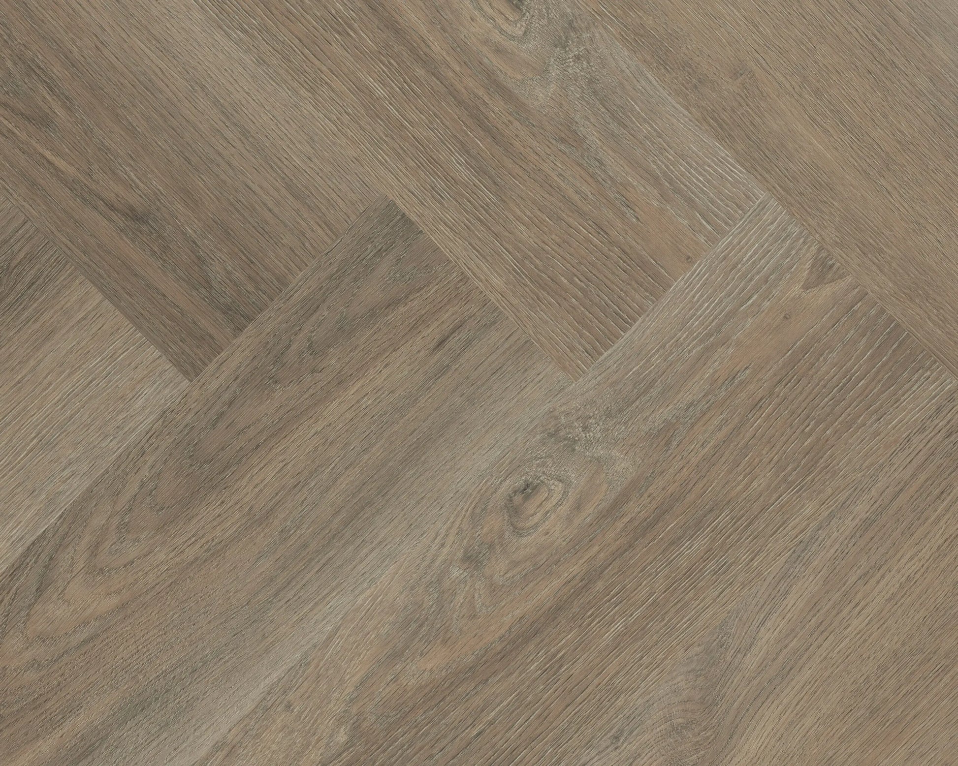 PVC visgraat vloer in eiken naturel, lijmvariant gelegd in licht interieur