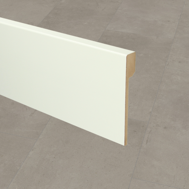 MDF Renovatie plint wit RAL 9010 2,4m